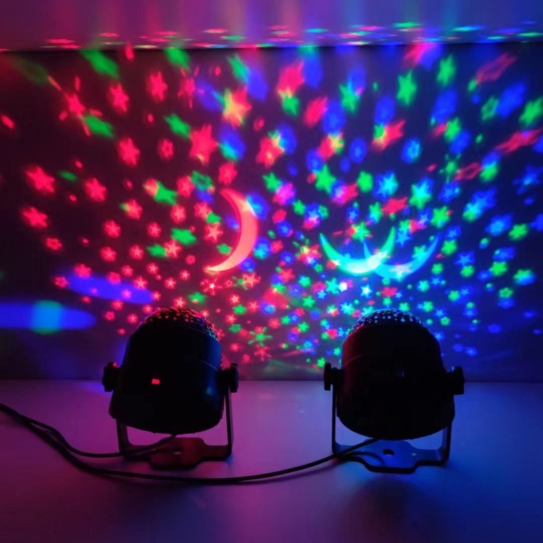 Đèn LED 7 màu vũ trường cảm ứng theo nhạc