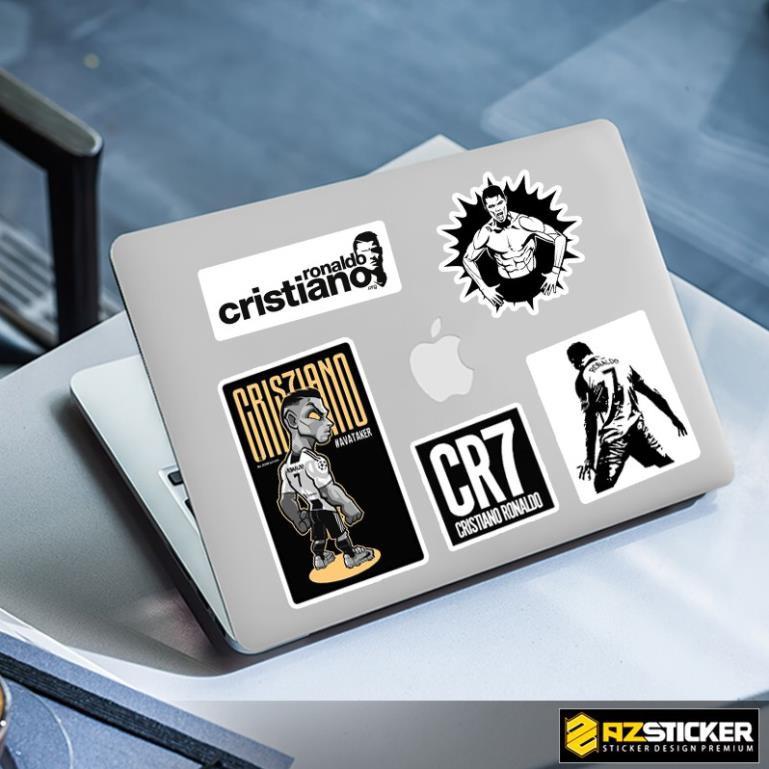 Sticker Ronaldo Set A4 - Hình Dán Cầu Thủ Bóng Đá Cắt Sẵn Dán Laptop Cắt Sẵn Từng Hình