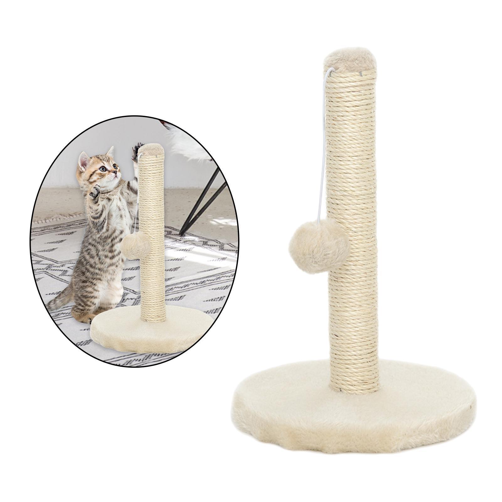 Cat  Kitten Cats Scratcher Scratch Poles Climbing Tree Beige