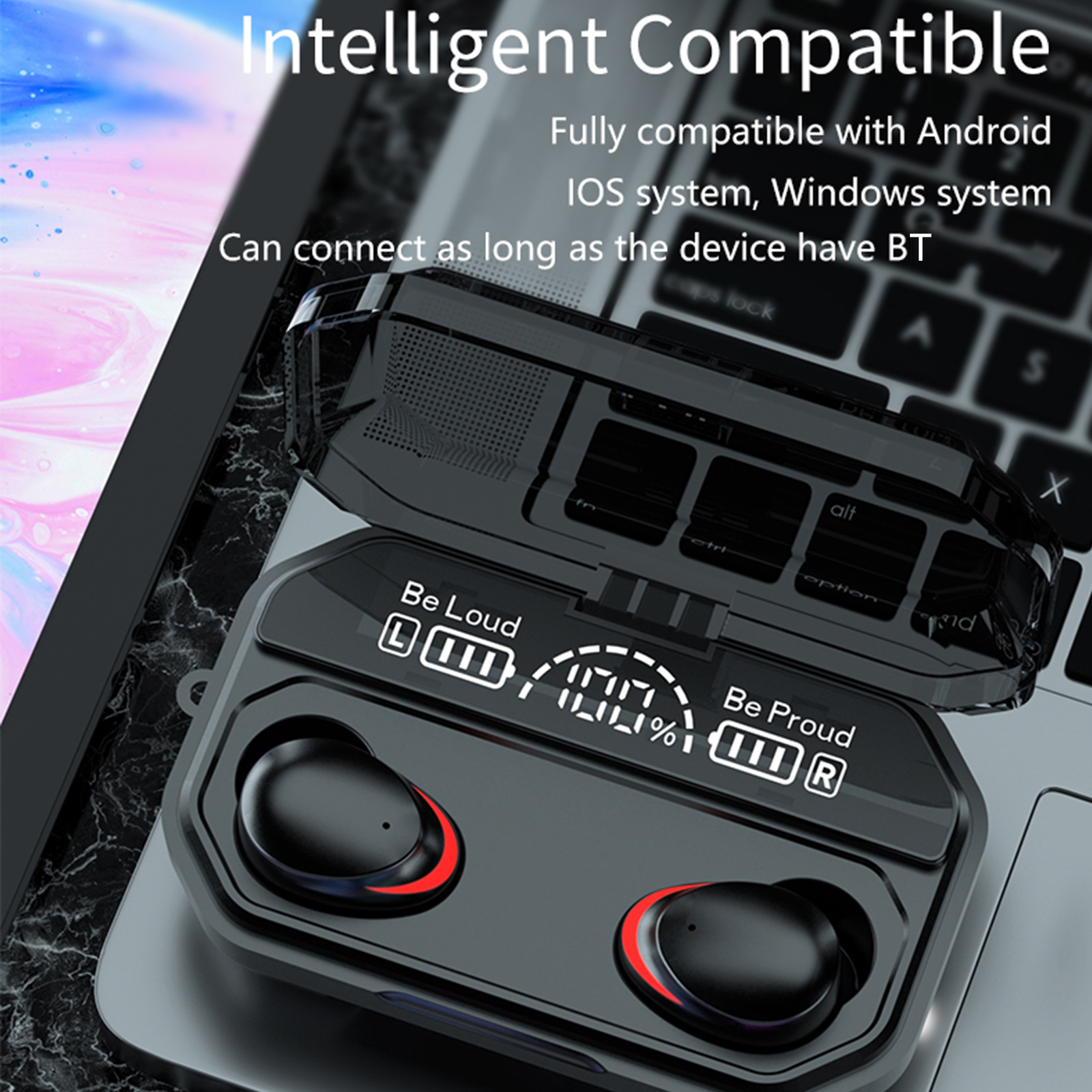 Tai Nghe Không Dây A17 Bluetooth 5.1 TWS Với Micrô Cảm Ứng Giảm Tiếng Ồn CVC8.0 2000mah