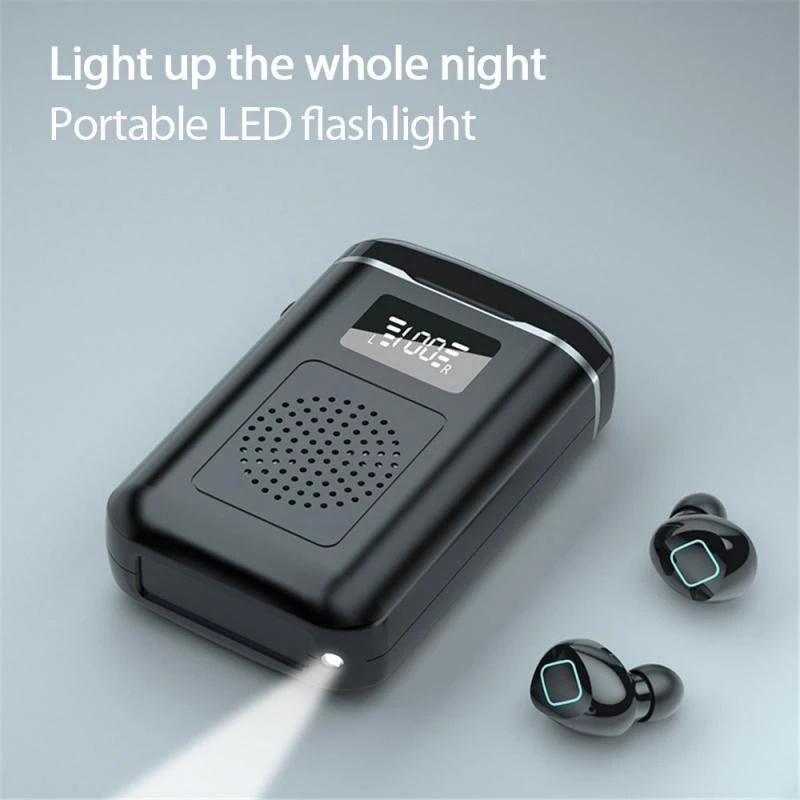 Tai Nghe Bluetooth Không Dây Chống ồn Blutooth Chơi Chơi Game Tai Nghe Pro TWS Loa Nghe Bluetooth đèn pin led