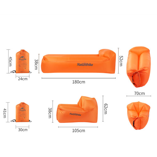 [CHÍNH HÃNG] Sofa Nằm Du Lịch, Sofa Đi Biển NatureHike NH18S030-L, Làm Đầy Hơi Nhanh, Chống Rách.