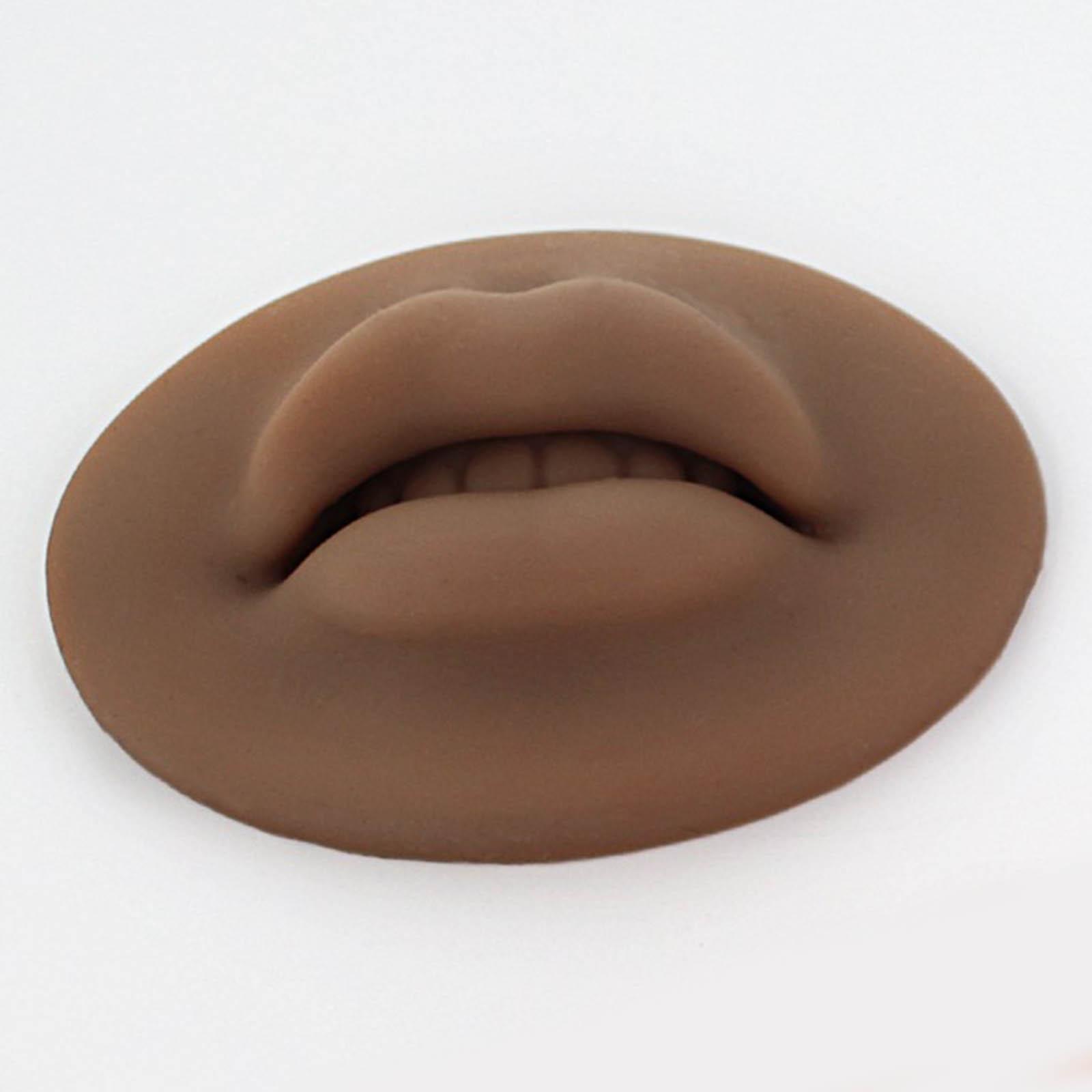 2x 5D Silicone Lips Practice Permanent Soft for Beginner Piercing Practicing