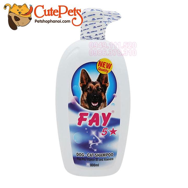 Sữa tắm Fay 5 Sao 800ml Dành cho chó mèo