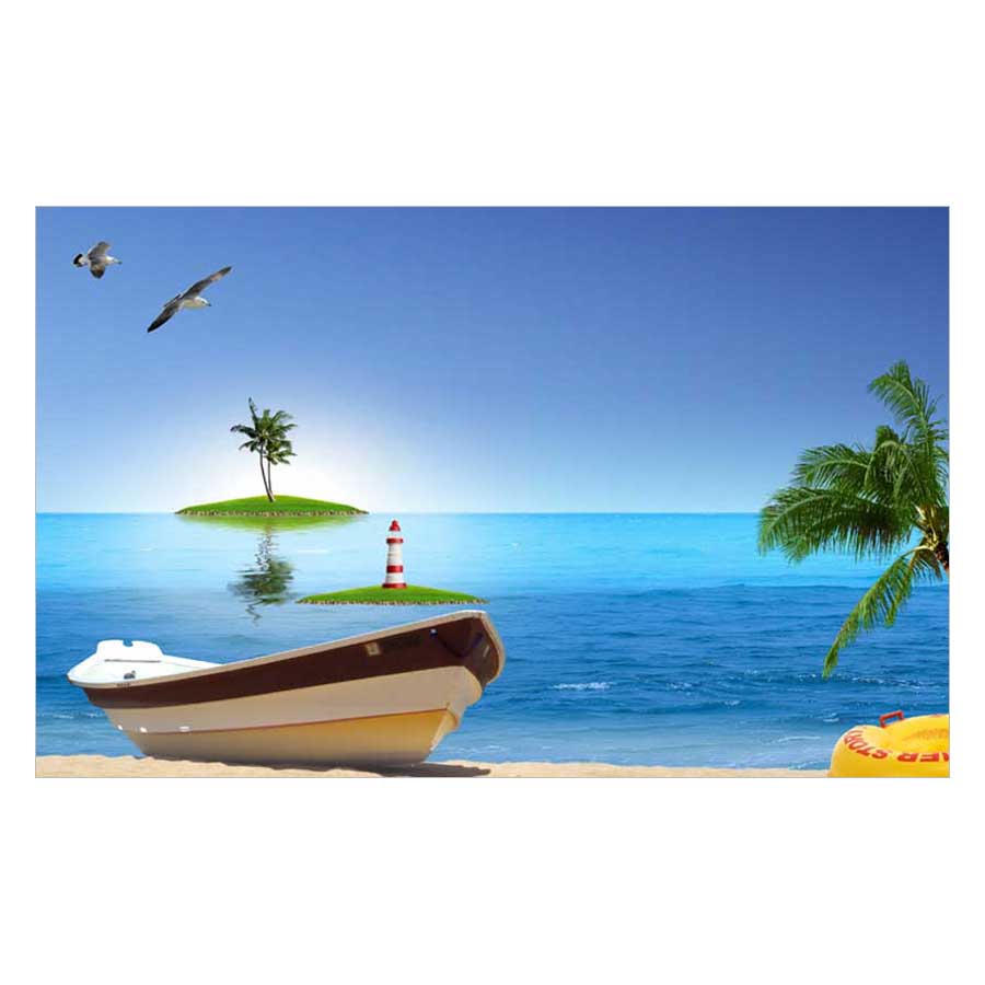 Tranh Dán Tường Cảnh Biển 3D SN0258