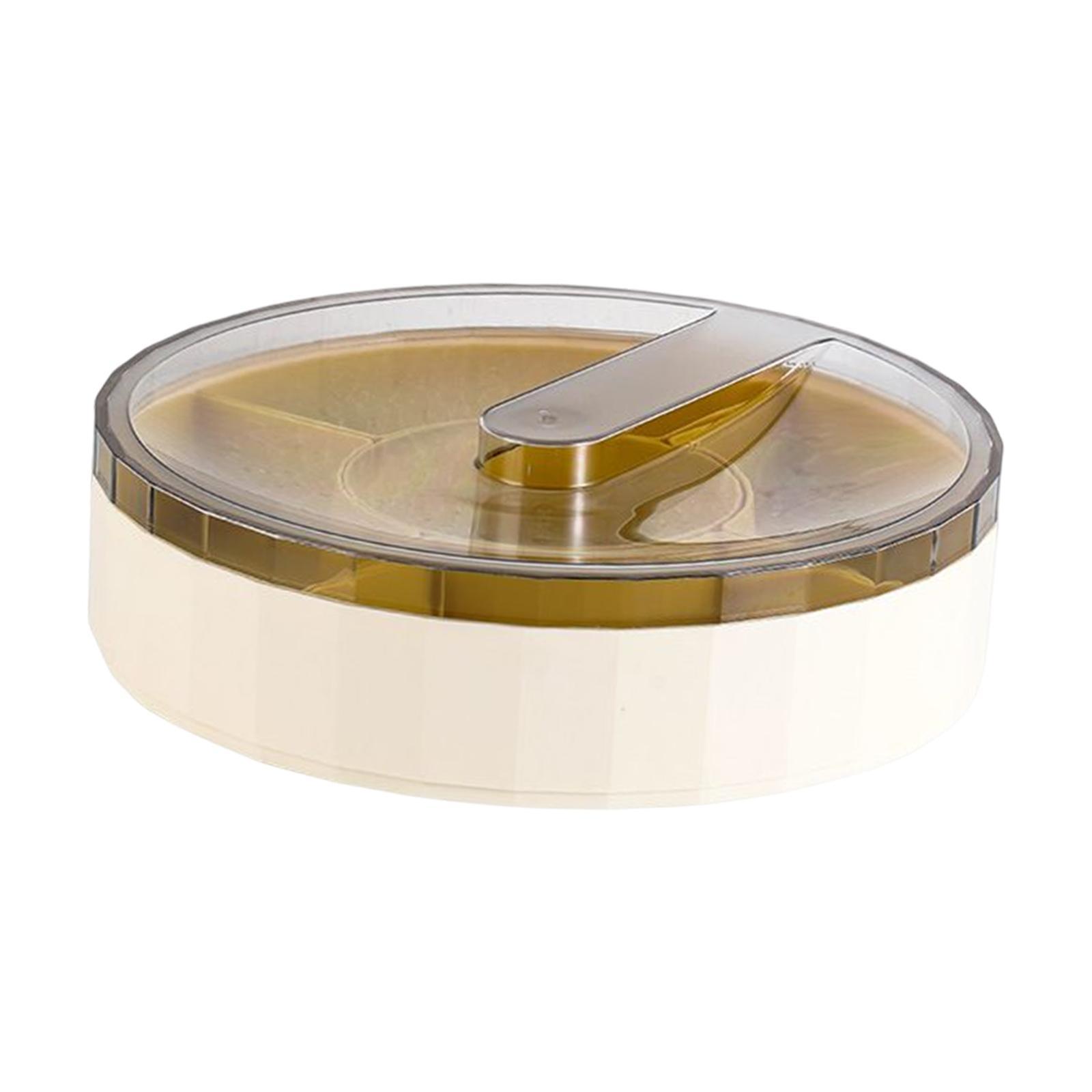 Rotating Storage Box Fruit Plate Multipurpose Tray for Party Kitchen Home