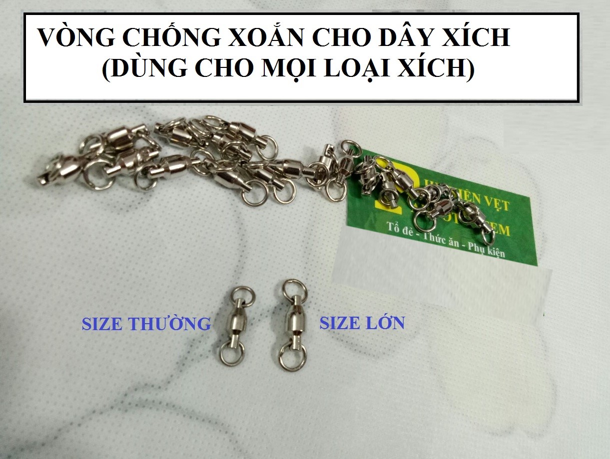 VÒNG CHỐNG XOẮN CHO DÂY XÍCH INOX 201CAO CẤP NHẬP KHẨU