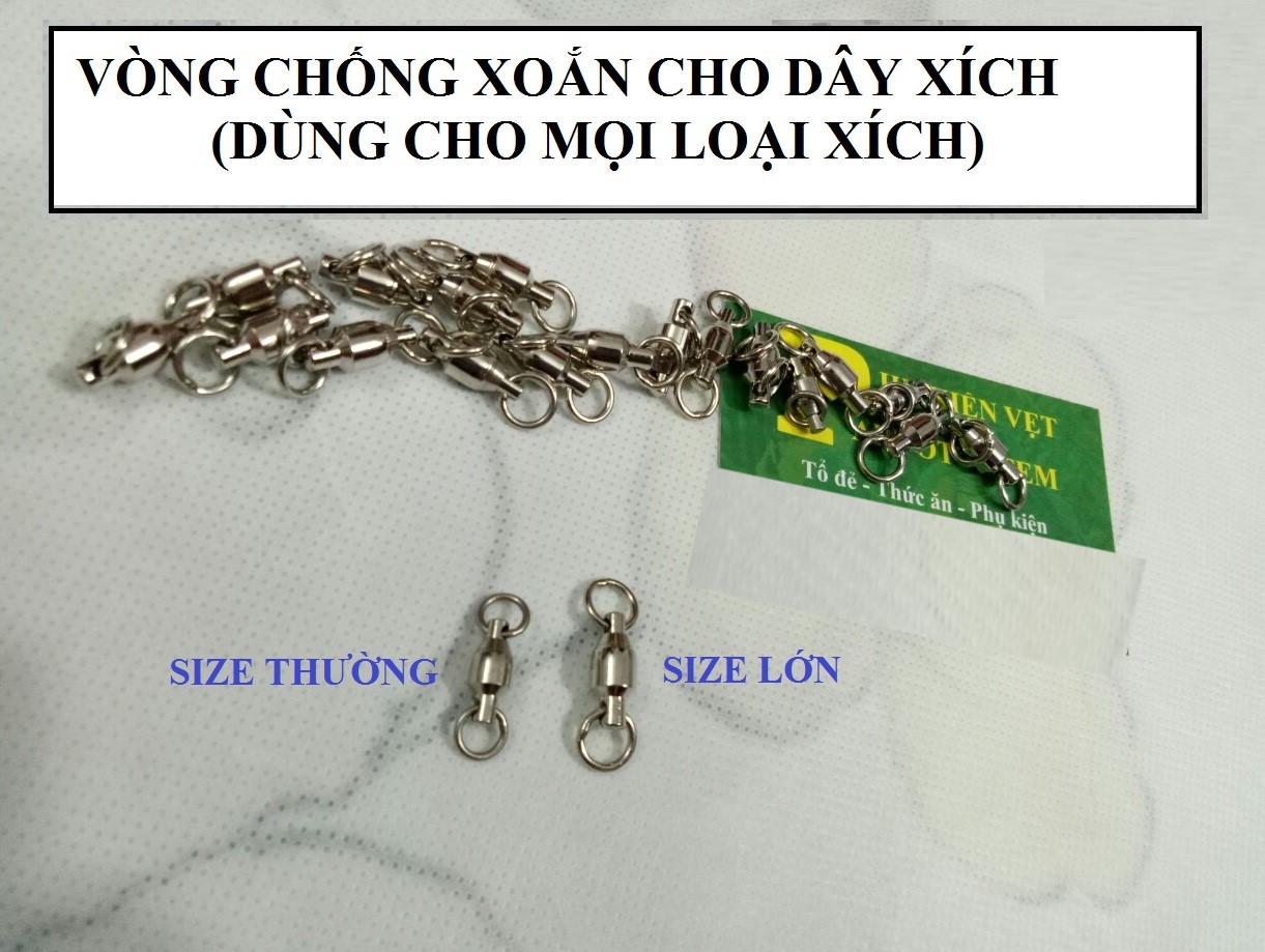 VÒNG CHỐNG XOẮN CHO DÂY XÍCH INOX 201CAO CẤP NHẬP KHẨU (THÍCH HỢP MỌI LOẠI XÍCH