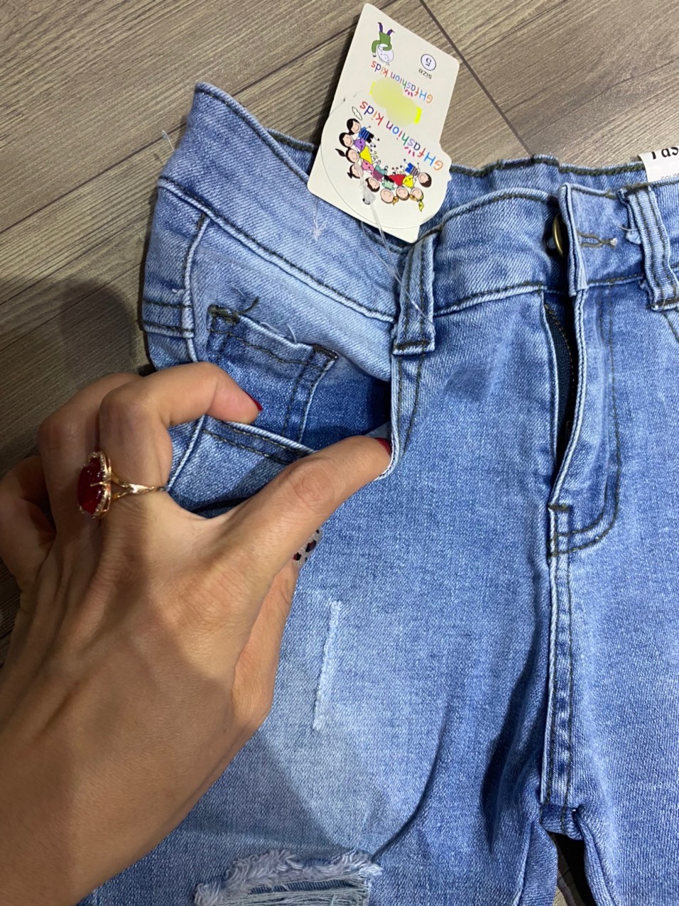 QUẦN JEANS NGỐ CHO BÉ GÁI