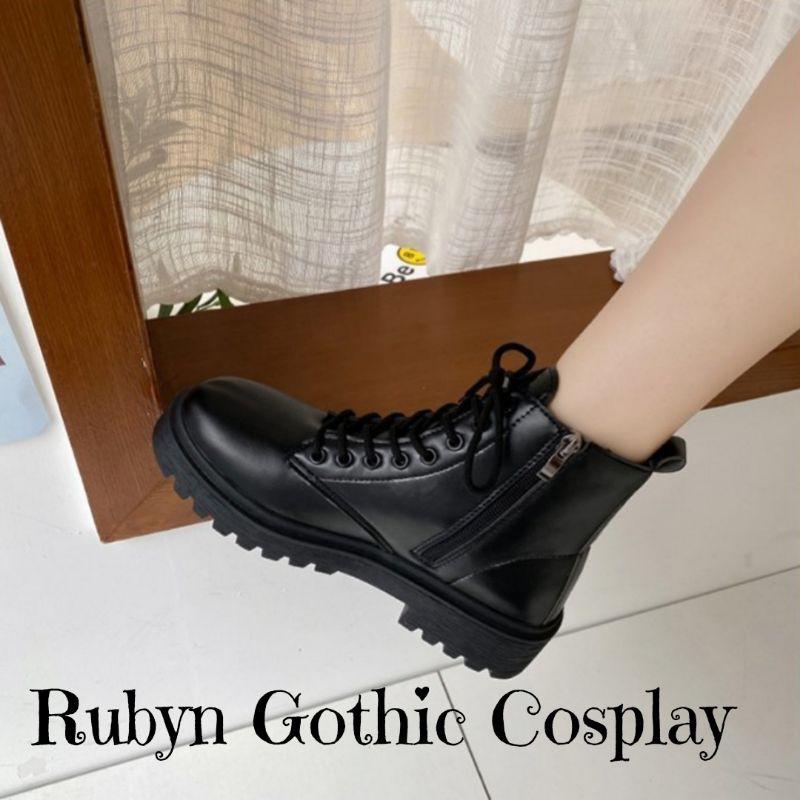 Giày Boots Chiến Binh Khóa Kéo Cá tính mẫu mới ( Size 35 - 42 ) DA LÌ 908