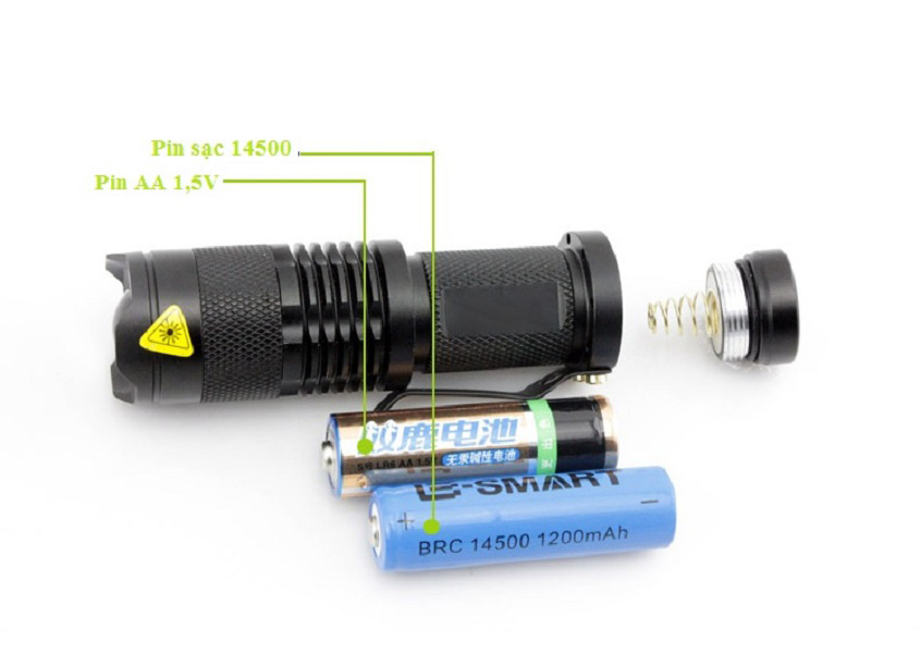 Đèn pin mini cầm tay siêu sáng, nhỏ gọn, tiện dụng M5