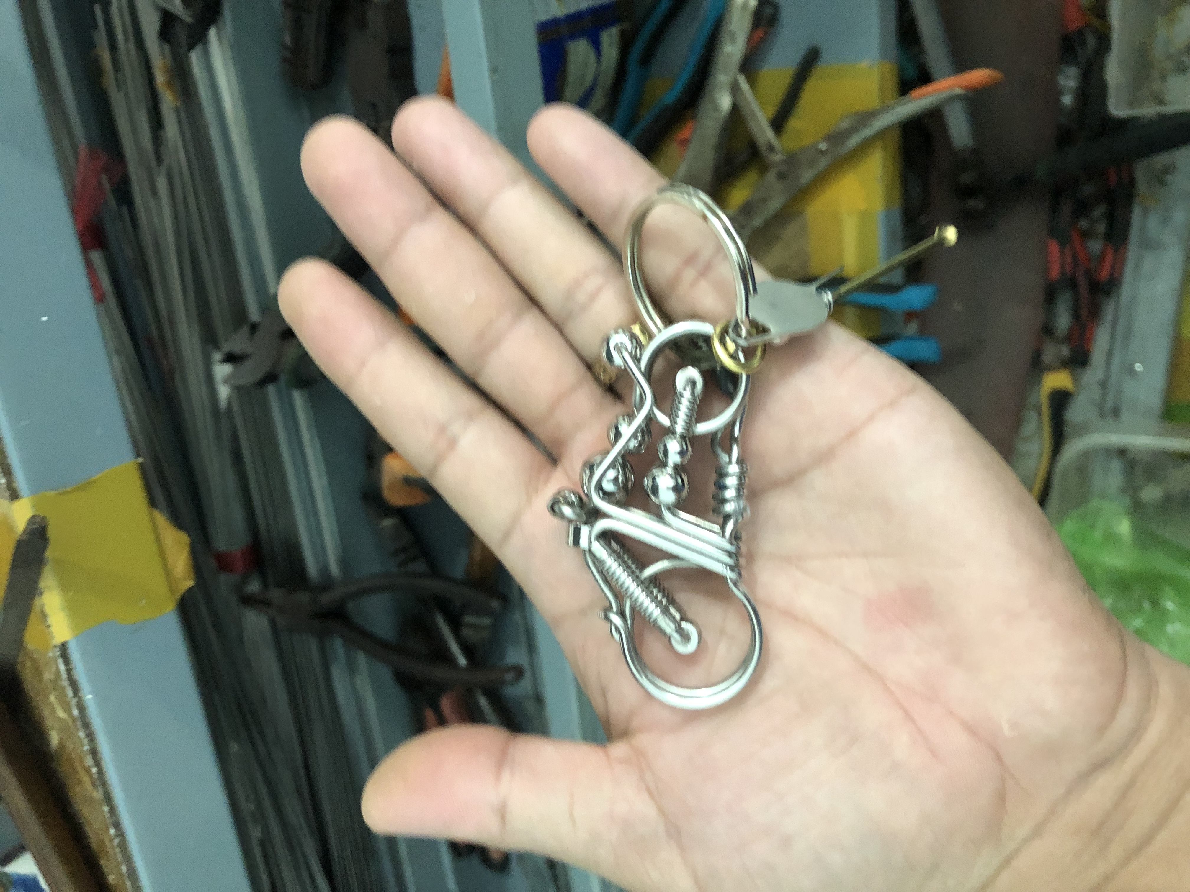 Móc khoá thủ công inox