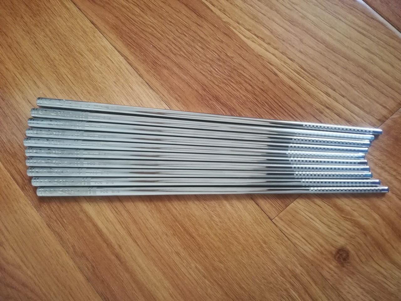 Đũa Ăn Cơm Inox 304 Cao Cấp Hàn Quốc Bộ 5 Đôi