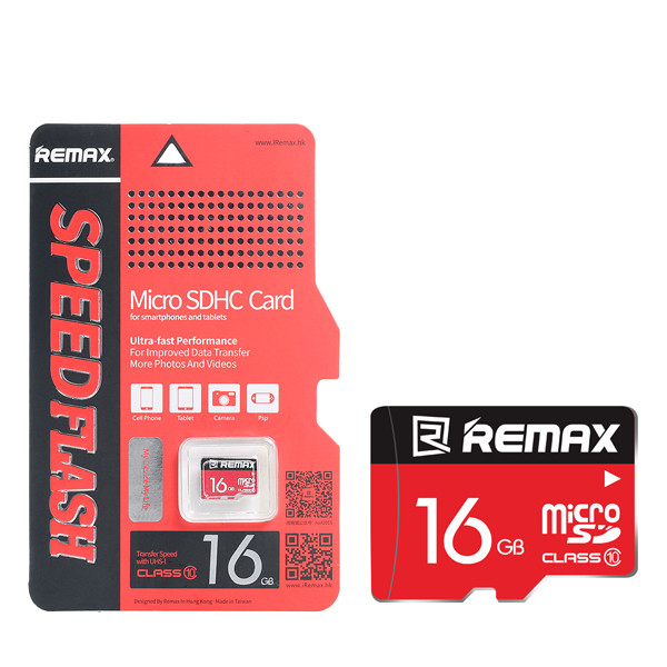 Thẻ nhớ MicroSD Remax 16Gb Class 10 - Hàng nhập khẩu