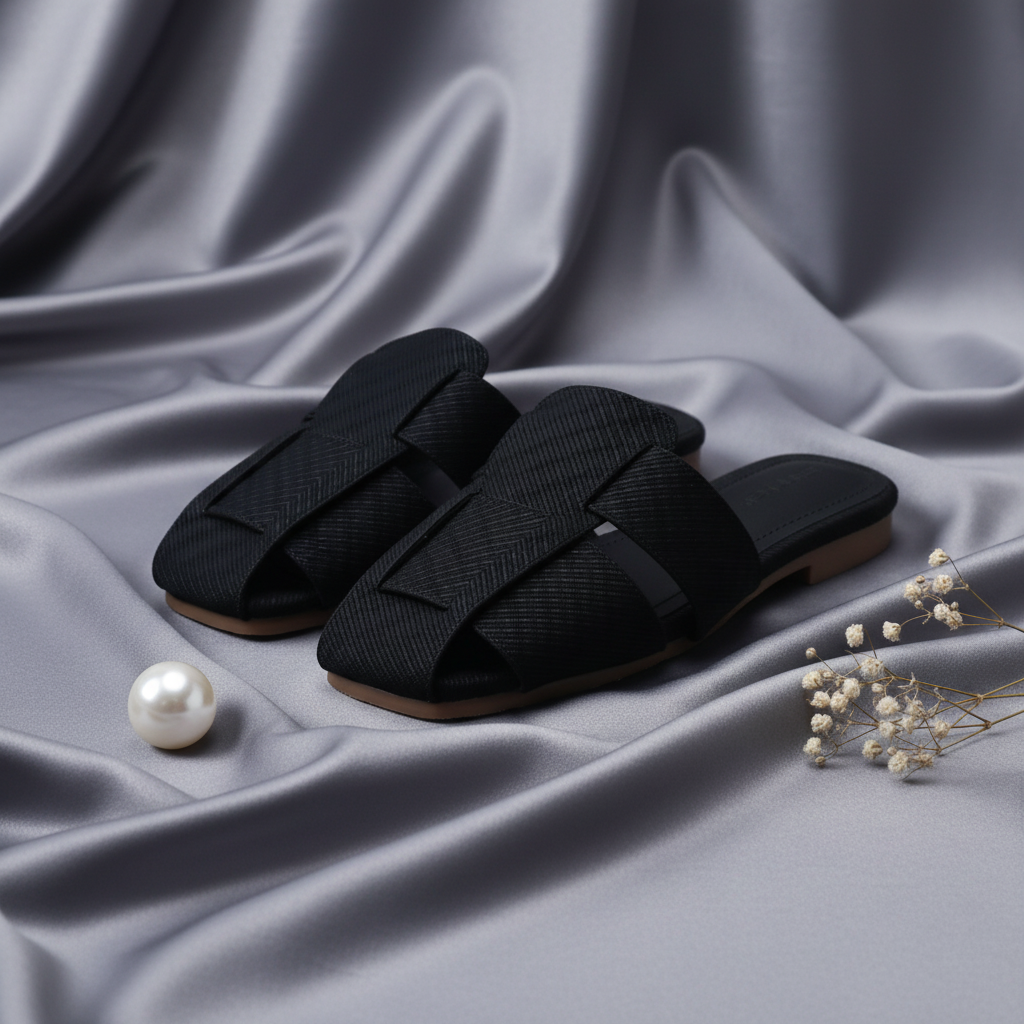 Dép Biti's Nữ Màu Kem/đen  BFW007288