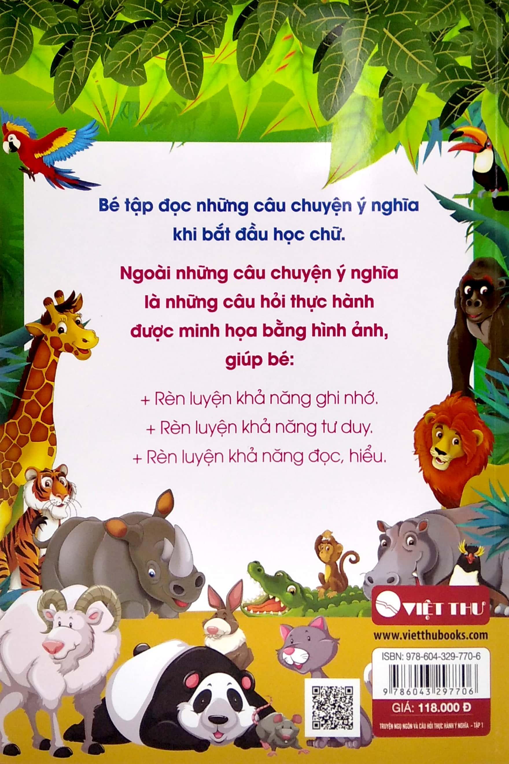 Bộ Sách Truyện Ngụ Ngôn Và Câu Hỏi Thực Hành Ý Nghĩa - 95 Câu Chuyện Ngụ Ngôn Ý Nghĩa