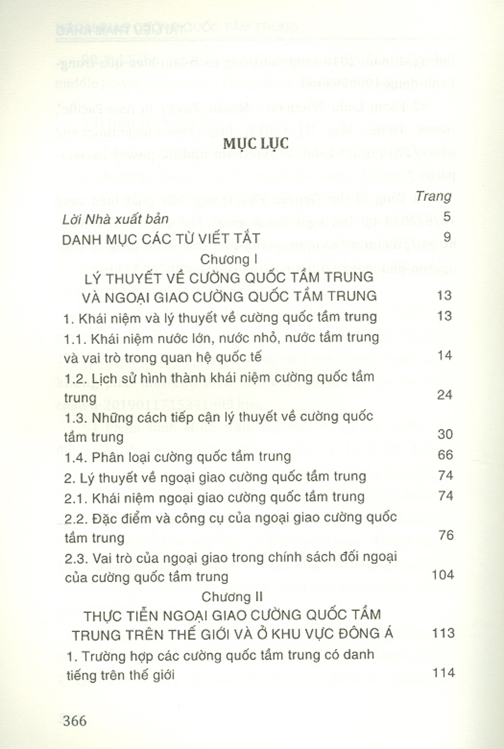 Ngoại Giao Cường Quốc Tầm Trung: Lý Thuyết, Thực Tiễn Quốc Tế Và Hàm Ý Cho Việt Nam (Sách Tham Khảo)