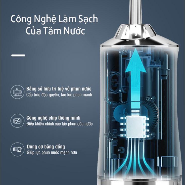 [KOSUYTU] Máy Tăm Nước Cầm Tay Du Lịch Oral Irrigator 6886A - Chuẩn Nha Sĩ Khuyên Dùng