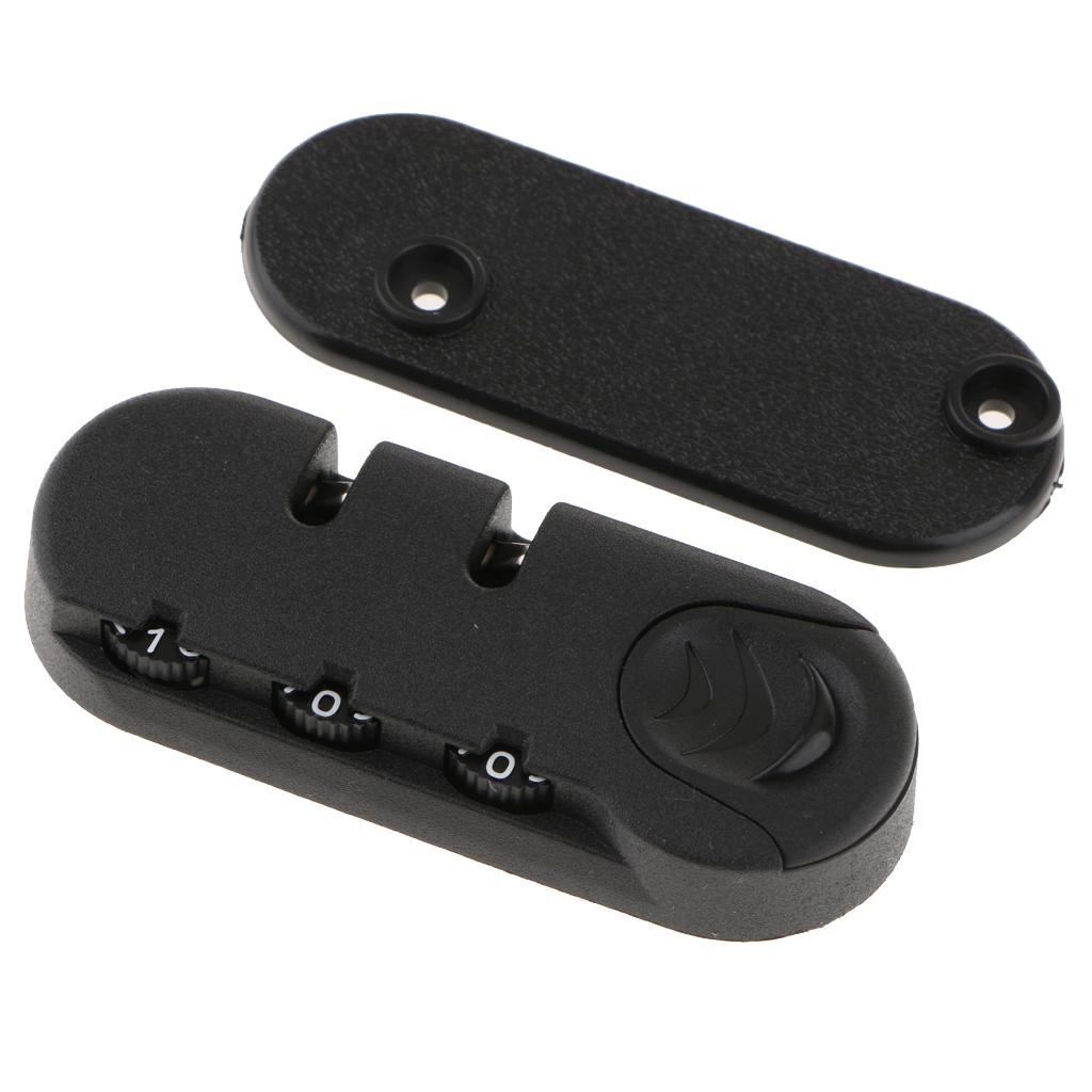 3xSecure Luggage 3 Digit Combination Padlock Suitcase Bag Code Lock 004A