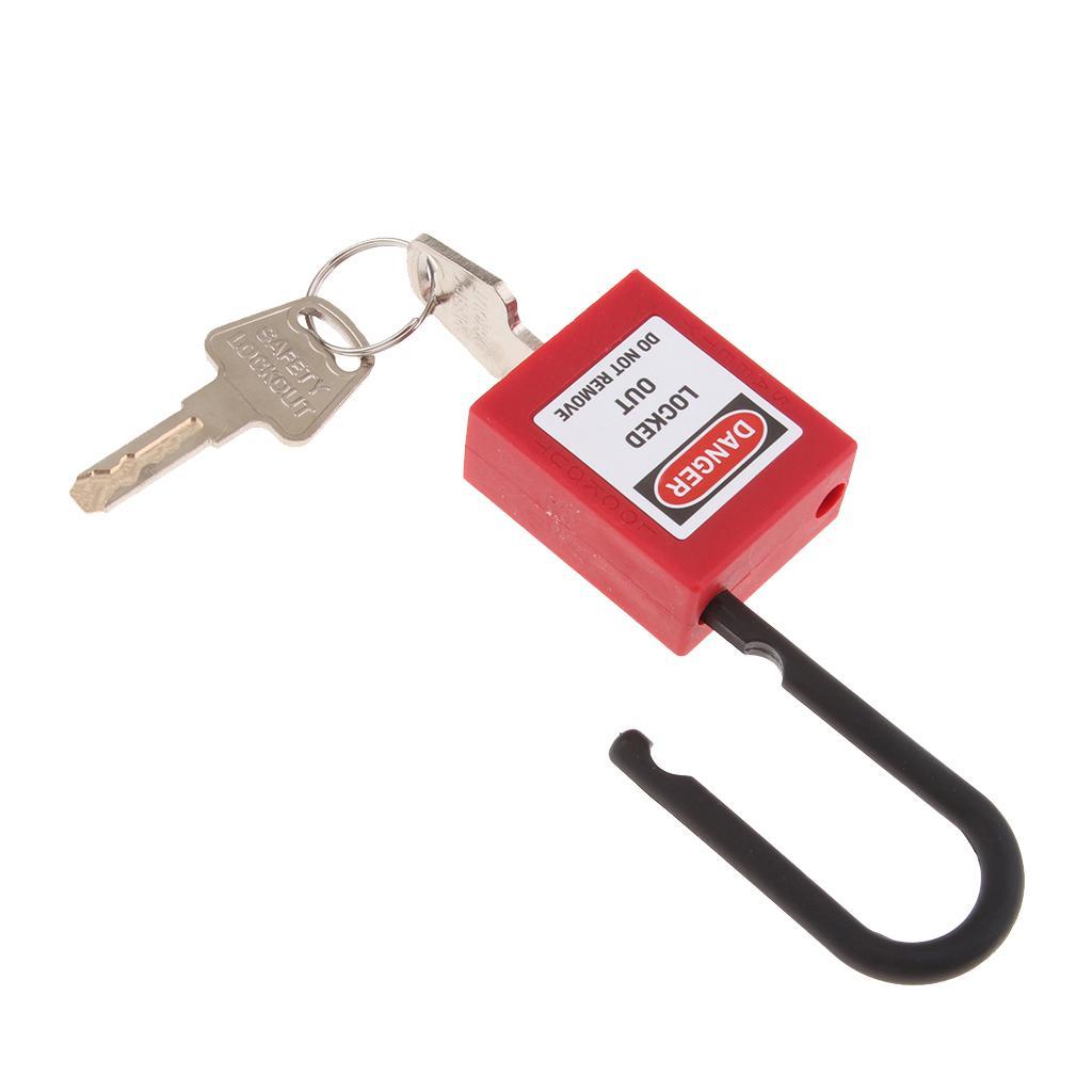2x Security Lock Padlock with Different PVC Stainless Steel Red