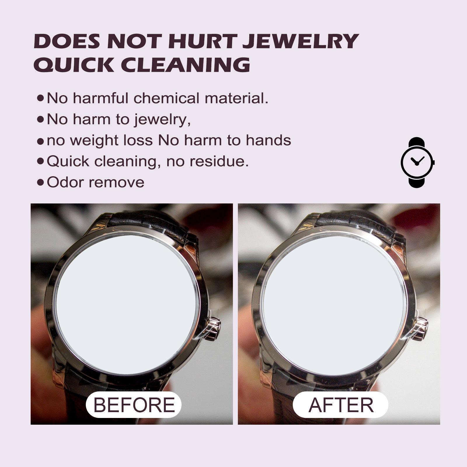 Jewelry Cleaner Solution W/Cloth Jewelry Cleaning  for Earring Shiny