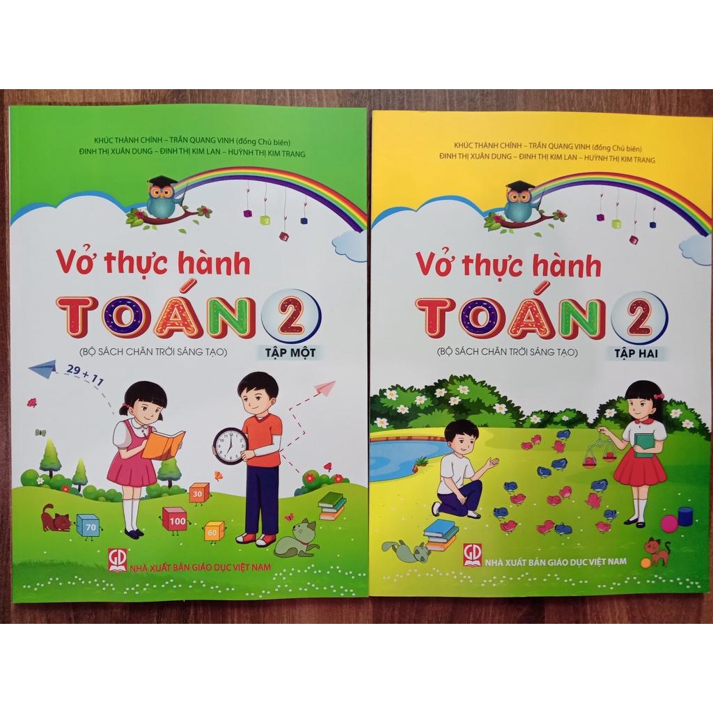 Sách - Combo Vở Thực Hành Toán Lớp 2 - Tập 1 + 2 (Chân Trời)