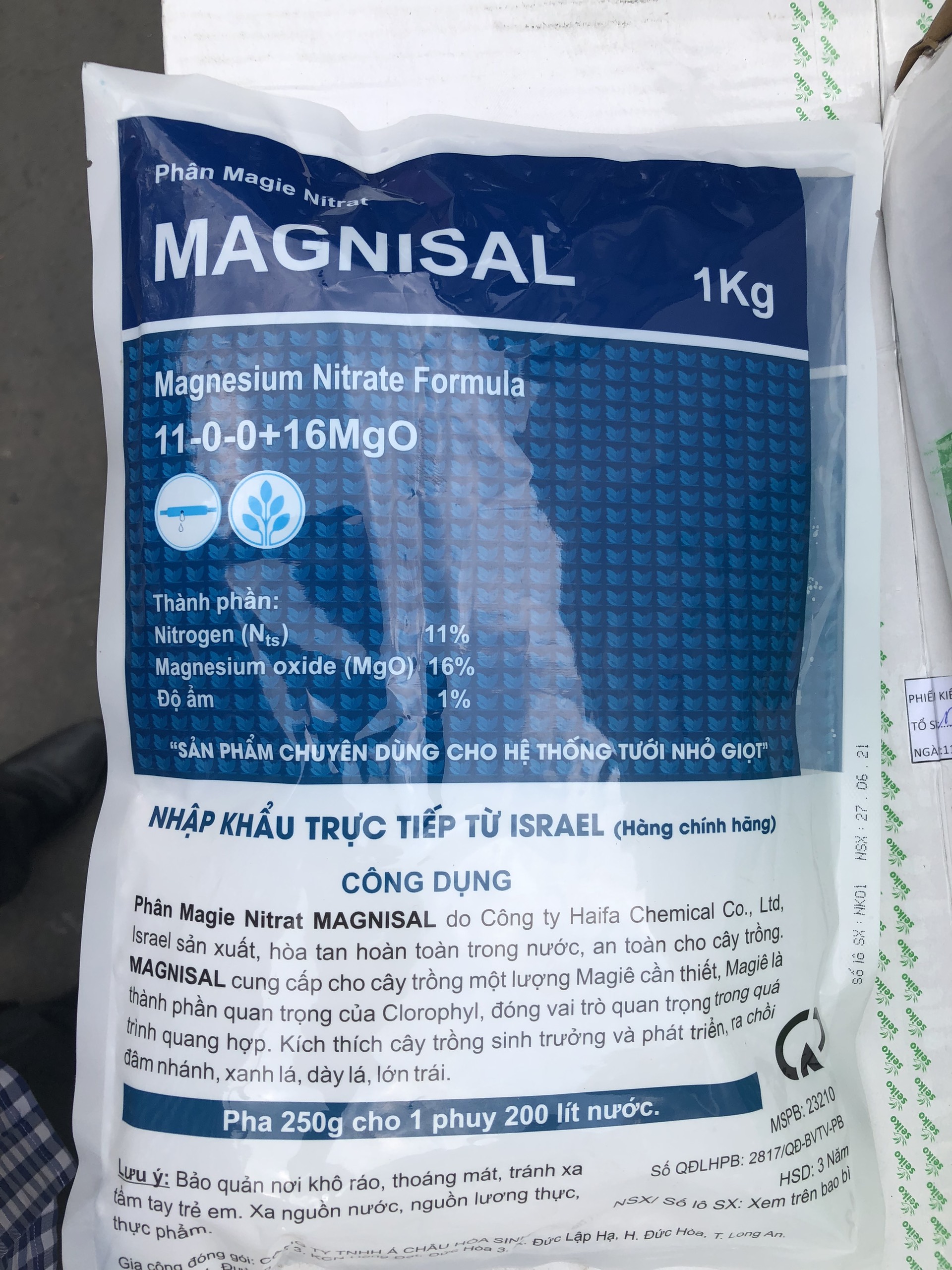 Phân bón Haifa Magie Nitrat Magnisal Siêu Xanh Tốt, đâm chồi ra rễ cực mạnh, chống hiện tượng xoắn rụng lá