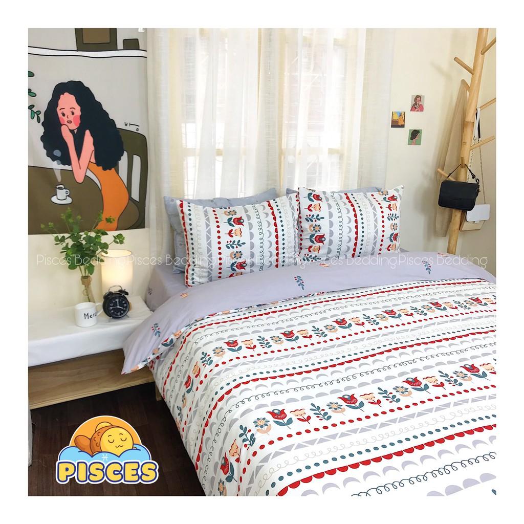 Bộ Chăn Ga Gối Thiết kế Cotton Living Mã : Hoa_020