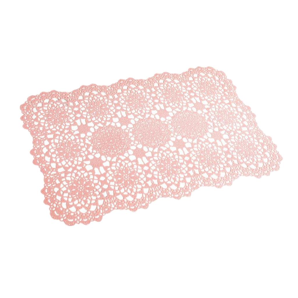 Non Slip PVC Rectangle Placemat Place Mat Coaster Home Decor
