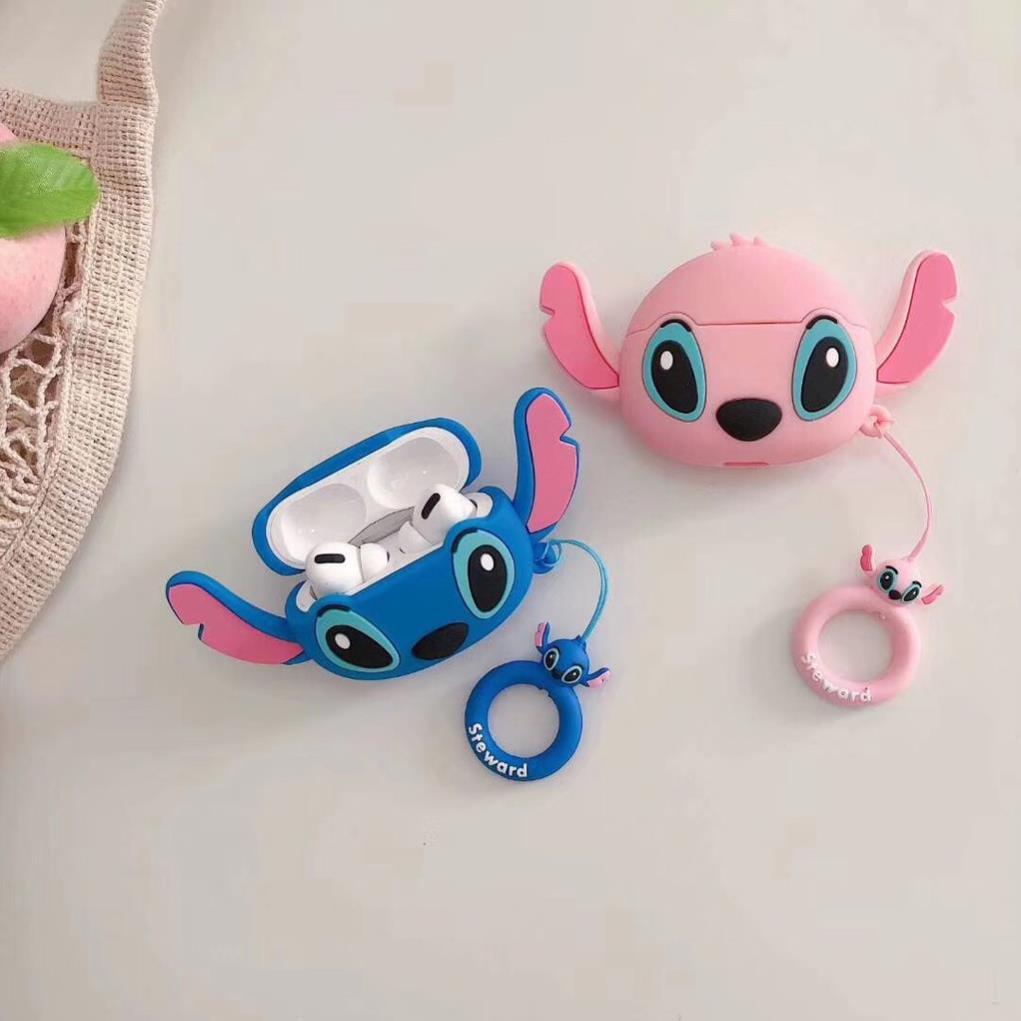 Vỏ Bảo Vệ Tai Nghe, Sillicone Dẻo Chống Bám Bẩn, Va Đập Stitch Dành Cho Airpod