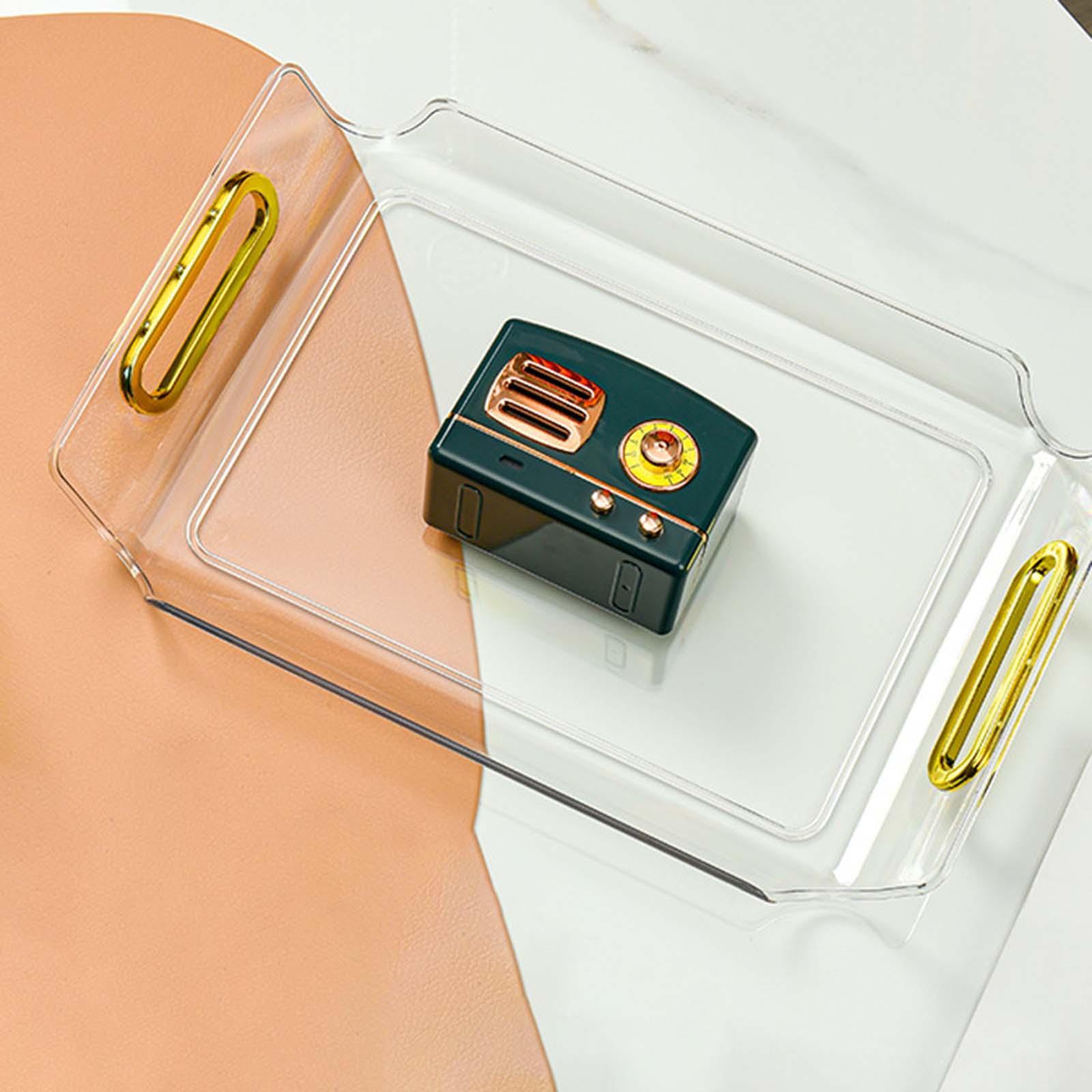 Vanity Tray Cosmetic Storage Tray Makeup Organizer for Desktop Bedroom