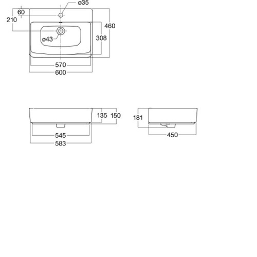 Chậu lavabo đặt bàn American Standard Acacia E VF-0620