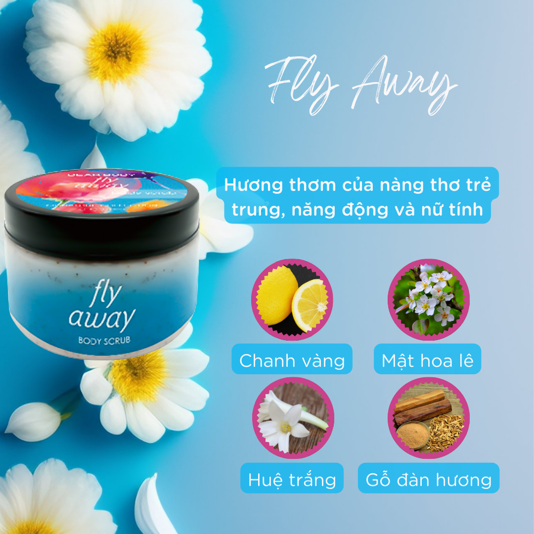 Tẩy Tế Bào Chết Toàn Thân DEAR BODY - Body Scrub 350g - Sạch Sâu Từ Lỗ Chân Lông - Lấy Đi Lớp Tế Bào Chết Trên Da - Hương Thơm Tinh Tế