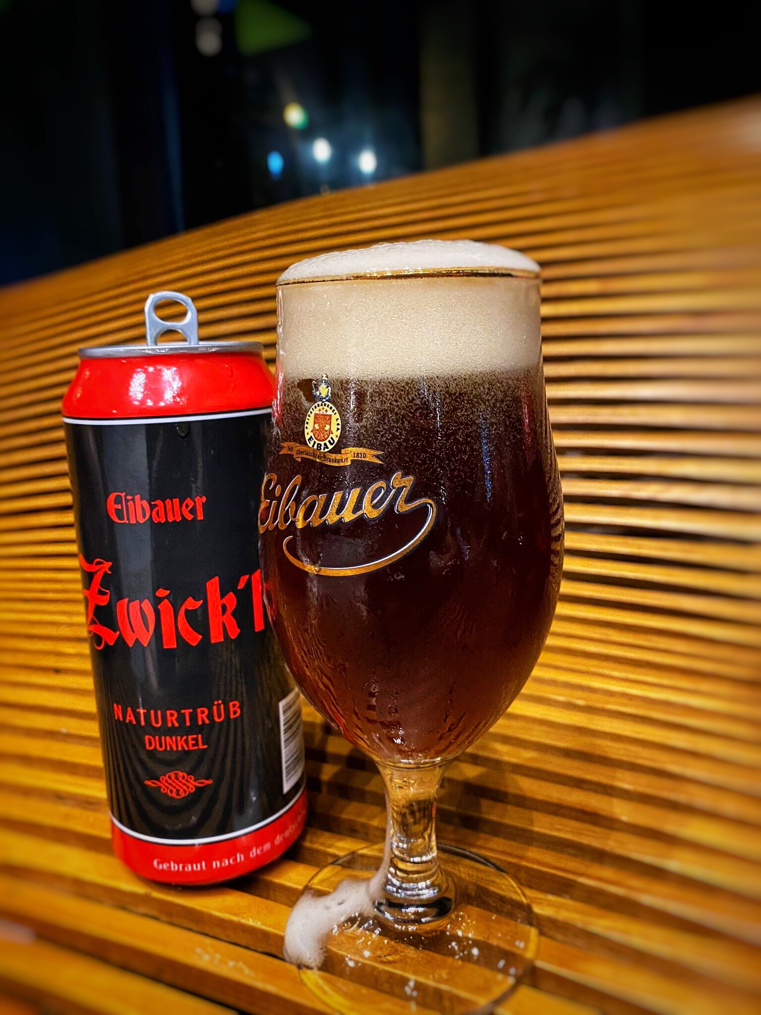 [Chính Hãng] Bia Đen Thầy Tu EIBAUER ZWICK'L Nhập khẩu từ Đức - Combo 6 Lon Đen 500ml