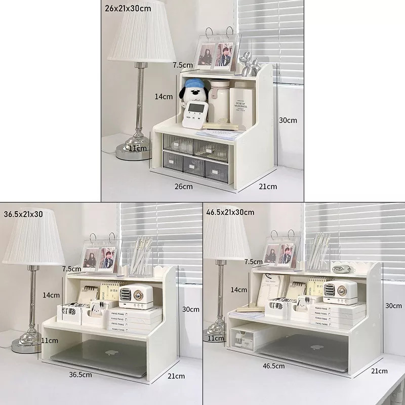 Kệ đựng đồ kệ gỗ kệ decor bàn học Giá Để Bàn Kệ Đựng Đồ Màu Trắng Hai Tầng Bằng Gỗ Giá Đựng Mỹ Phẩm Giá Đựng Đồ Để Bàn Học Sinh