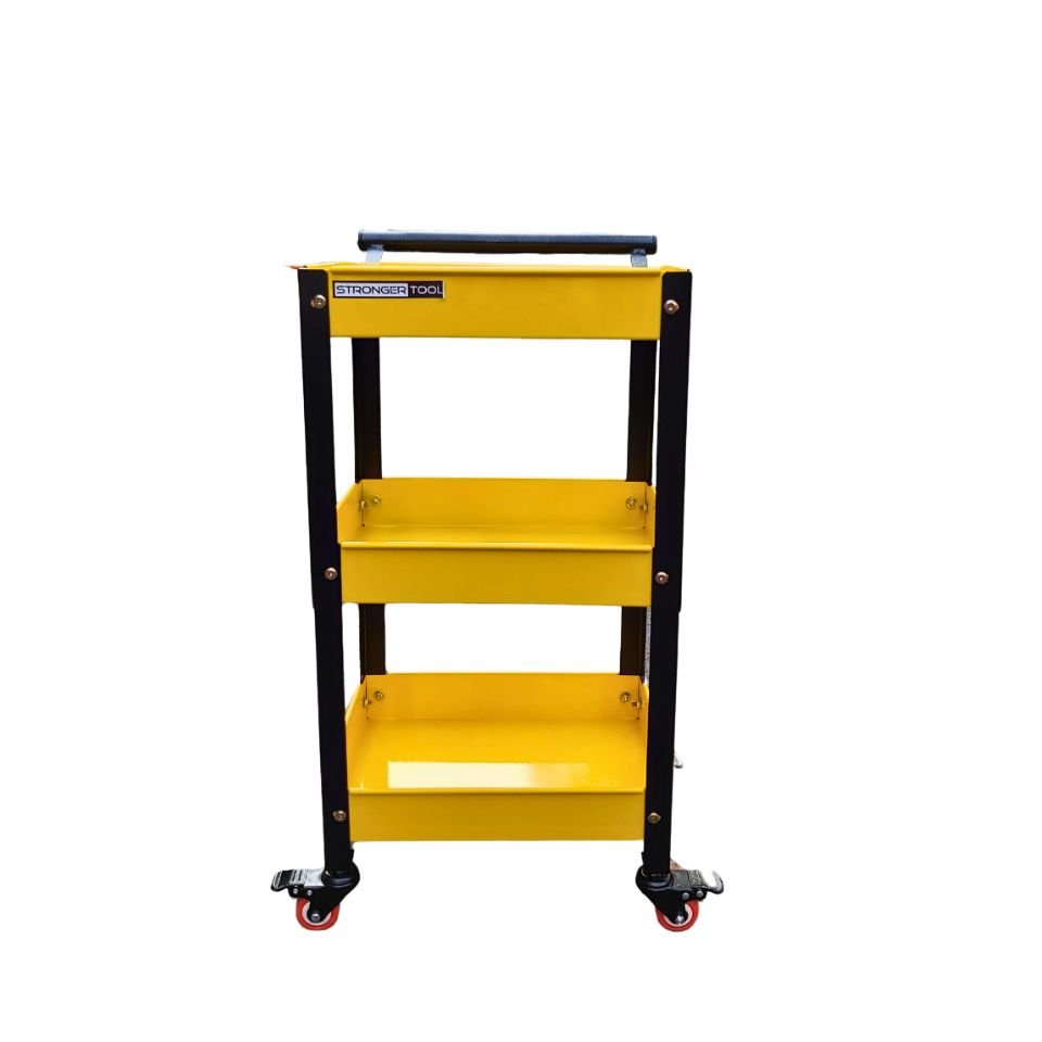 Xe đẩy dụng cụ mini 3 tầng thép sơn tĩnh điện