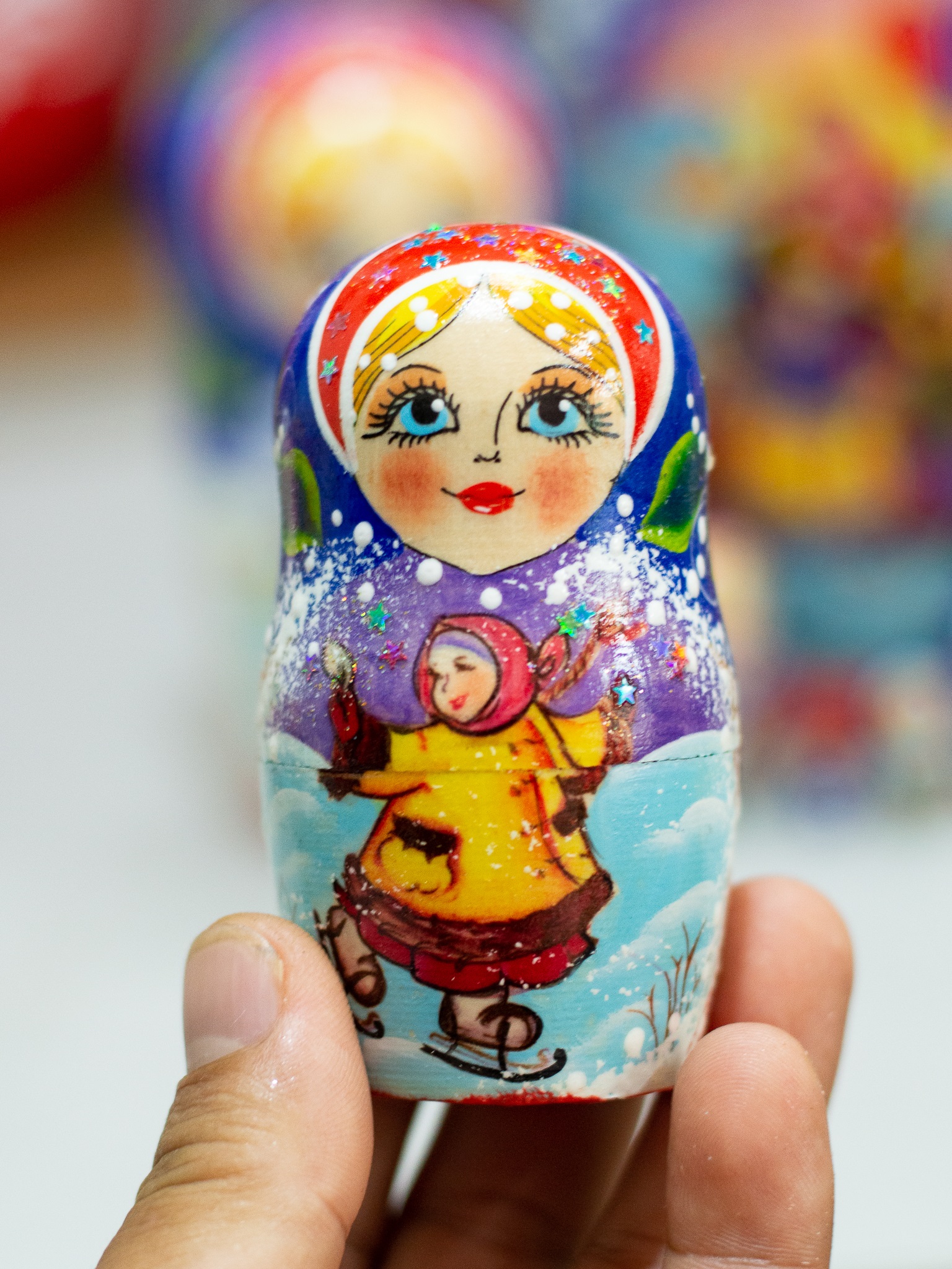 BỘ BÚP BÊ NGA MATRYOSHKA 10 LỚP 26CM &quot;LỄ HỘI DÂN GIAN NGA&quot; RẤT ĐẸP VÀ ĐỘC ĐÁO