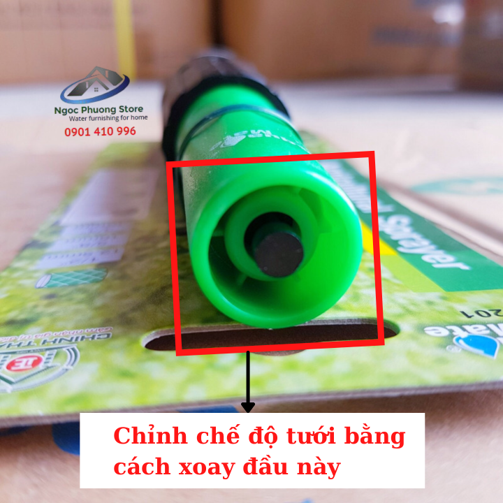 Vòi xịt tưới cây nối ống mềm 14mm-18mm AQUAMATE ĐÀI LOAN W3201