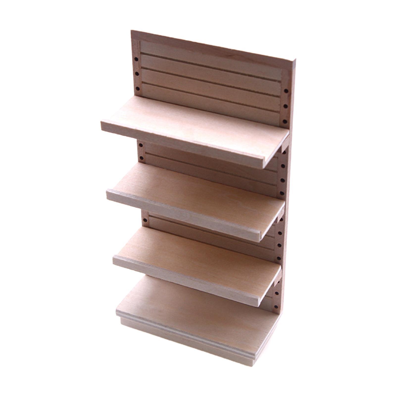 1:12 Dollhouse Display Mini Shelf Miniature Furniture Accessories Cabinet