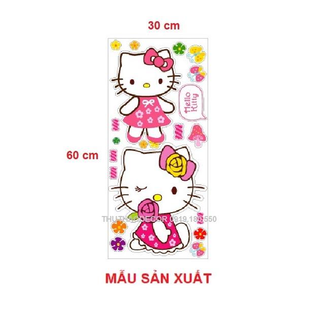 Decal dán trang trí Toilet HELLO KITTY - Trang trí nhà cửa