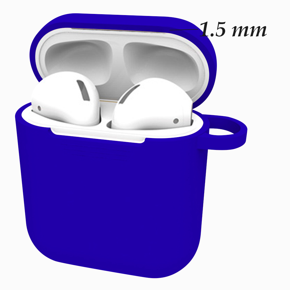 Hộp đựng tai nghe Airpods 1 - Silicone mịn Xanh 01 - Hàng Chính Hãng