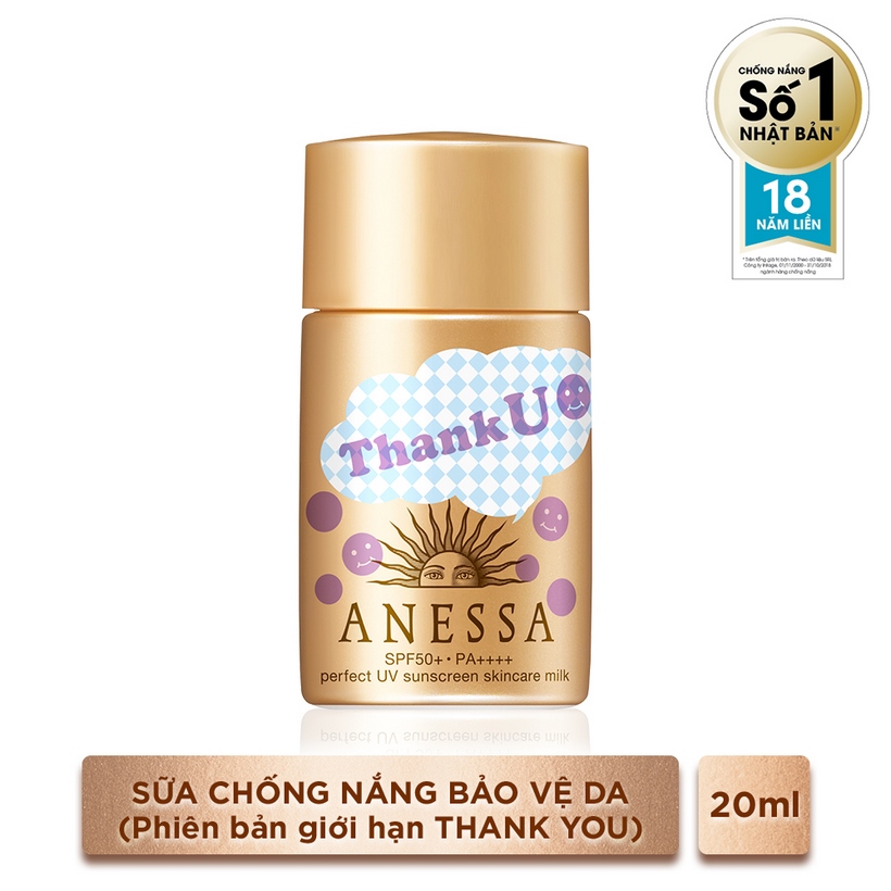 Bộ đôi sữa chống nắng bảo vệ hoàn hảo Anessa Gold Limited 20mlx2