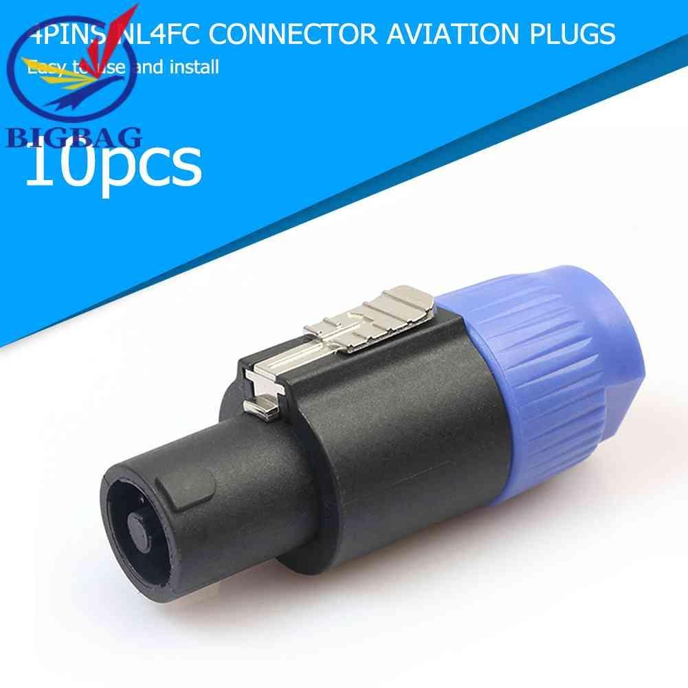 Set 10 Đầu Nối Dây Điện 4 Cực 4 Chấu NL4FC Chuyên Dụng