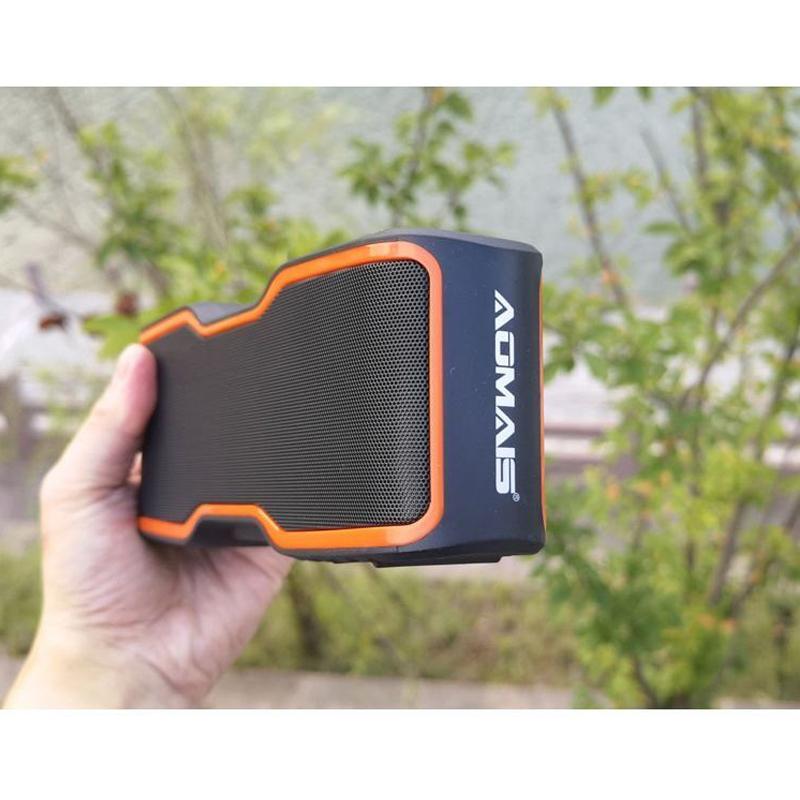 Aomais 20W Loa Bluetooth không dây IPX7 Trò chơi không thấm hơi ngoài trời ba loa loa siêu loa Color: Black black border