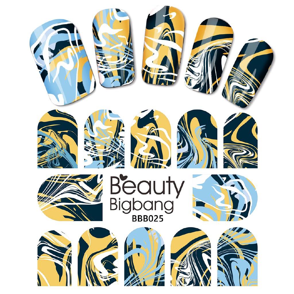 Tấm sticker dán trang trí móng tay nghệ thuật BEAUTYBIGBANG