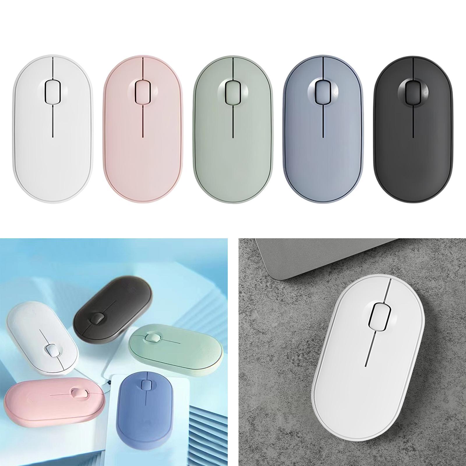 Bluetooth USB Wireless Mouse 1000DPI Portable Rechargeable for White