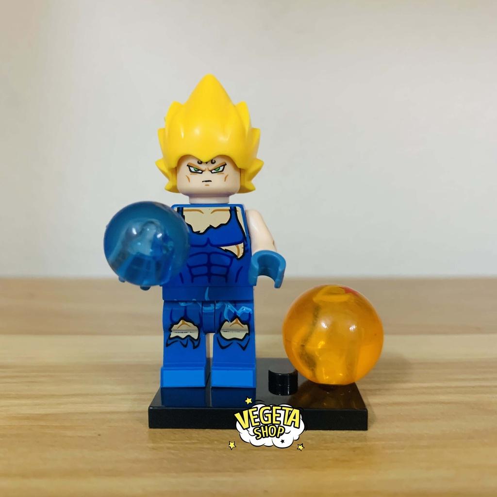 Minifigures Dragon Ball - Mô hình đồ chơi Dragon Ball mini lắp ghép - Gogeta Vegito Son Goku Xeno Vegeta cầm ngọc rồng