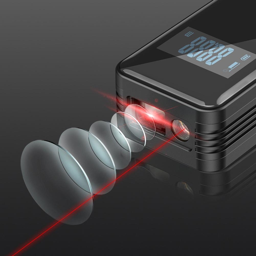 30m Mini Portable Laser Rangefinder High Precisions Three Unit Conversion Indoor Distance Measuring Tool