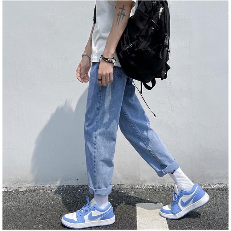 Quần baggy nam ống suông rộng quần bò nam chất jean cao cấp PATADO TR01