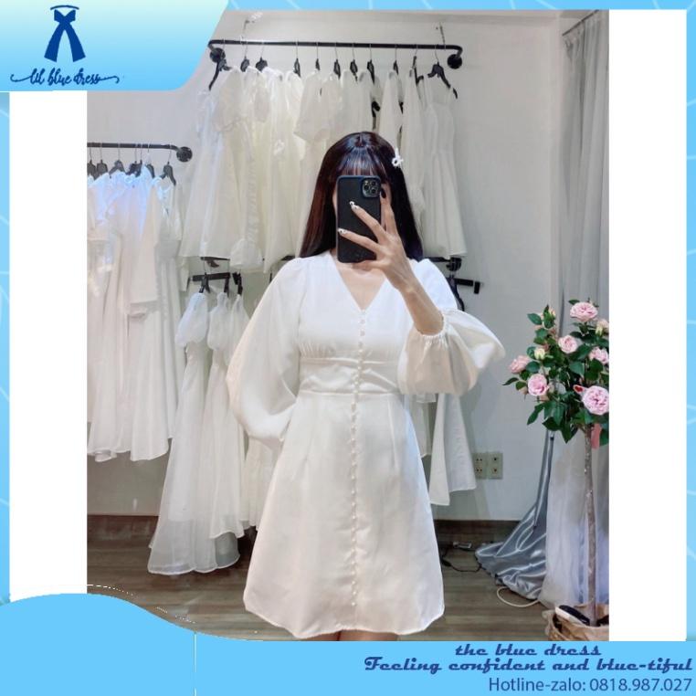 QUẢNG CHÂU CAO CẤP Đầm Dự Tiệc Trắng Cổ Tim Tay Phồng lady bigsize công chúa tiệc cưới giá rẻ đẹp size lớ